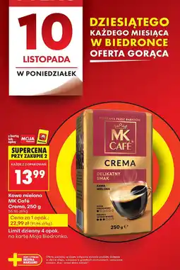Biedronka Kawa mielona MK Café Crema, 250 g oferta