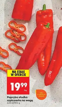 Biedronka Papryka słodka szpiczasta na wagę Biedronka oferta