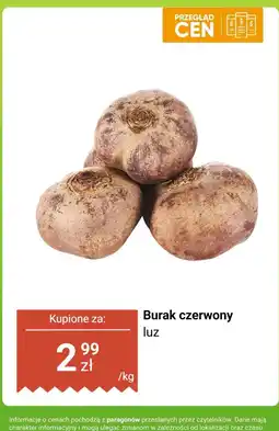 Biedronka Burak czerwony luz Biedronka oferta
