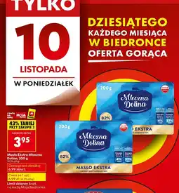Biedronka Masło Mleczna Dolina Ekstra 82% 200g oferta