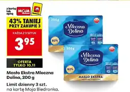 Biedronka Masło Ekstra Mleczna Dolina, 200 g oferta