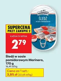 Biedronka Śledź w sosie pomidorowym Marinero oferta