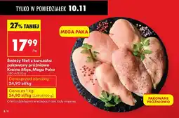 Biedronka Filet z kurczaka świeży pakowany próżniowo Kraina Mięs, Mega Paka oferta