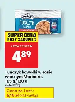 Biedronka Tuńczyk kawałki w sosie własnym Marinero oferta
