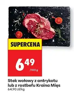 Biedronka Stek wołowy z antrykotu lub z rostbefu Kraina Mięs oferta
