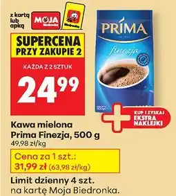 Biedronka Kawa mielona Prima Finezja, 500 g oferta