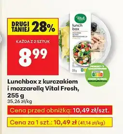 Biedronka Lunchbox z kurczakiem i mozzarellą Vital Fresh, 255 g oferta