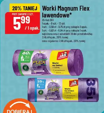 Worki Magnum Flex lawendowe