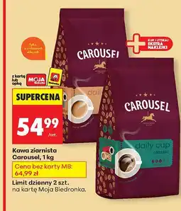 Biedronka Kawa ziarnista 1kg Carousel oferta