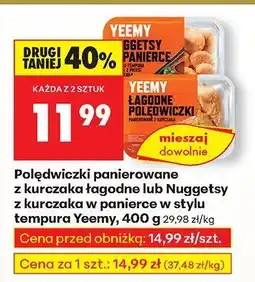 Biedronka Polędwiczki panierowane z kurczaka łagodne Yeemy oferta