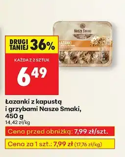 Biedronka Łazanki z kapustą i grzybami Nasze Smaki, 450 g oferta