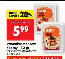 Biedronka Pancakes z sosem malinowym Yeemy oferta