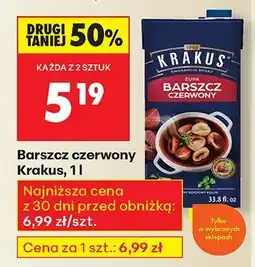 Biedronka Barszcz czerwony Krakus oferta