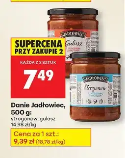 Biedronka Danie Jadłowiec 500g strogonow, gulasz oferta