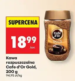 Biedronka Kawa rozpuszczalna Cafe d'Or Gold 200 g oferta
