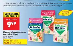 Biedronka Kaszka mleczno-ryżowa Bobovita, 330 g różne rodzaje oferta