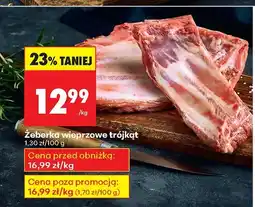 Biedronka Żeberka wieprzowe trójkąt Biedronka oferta