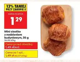 Biedronka Mini ciastko z nadzieniem budyniowym Biedronka oferta