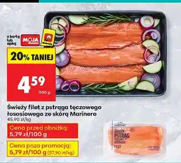 Biedronka Świeży filet z pstrąga tęczowego łososiowego ze skórą Marinero oferta