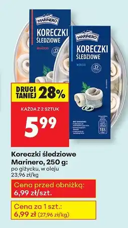 Biedronka Koreczki śledziowe po giżycku Marinero oferta