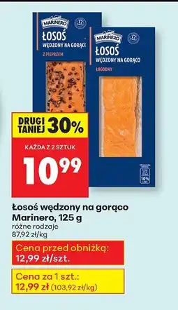 Biedronka Łosoś wędzony na gorąco różne rodzaje Marinero oferta