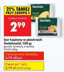Biedronka Ser topiony w plastrach gouda Światowid oferta