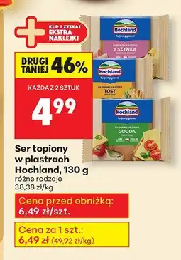 Biedronka Ser topiony w plastrach różne rodzaje Hochland oferta