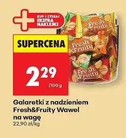 Biedronka Galaretki z nadzieniem Fresh&Fruity na wagę Wawel oferta