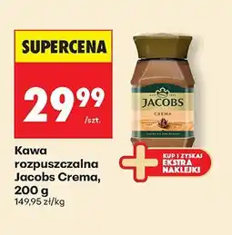 Biedronka Kawa rozpuszczalna Crema 200 g Jacobs oferta