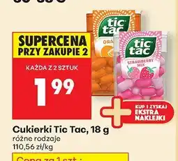 Biedronka Cukierki różne rodzaje Tic Tac oferta