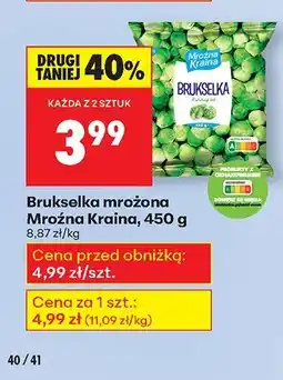 Biedronka Brukselka mrożona 450 g Mroźna Kraina oferta