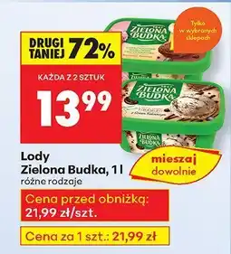 Biedronka Lody różne rodzaje 1 l Zielona Budka oferta