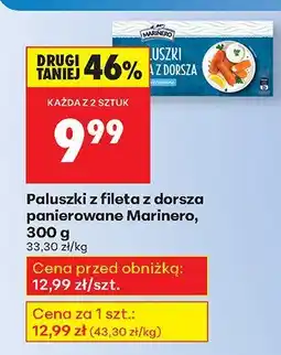 Biedronka Paluszki z fileta z dorsza panierowane Marinero oferta
