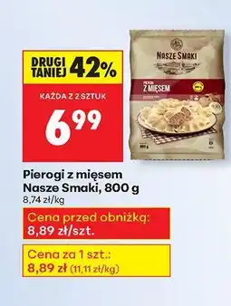 Biedronka Pierogi z mięsem 800 g Nasze Smaki oferta