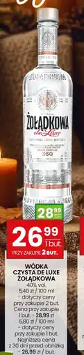 Twój Market Wódka Czysta de Luxe Zołądkowa oferta