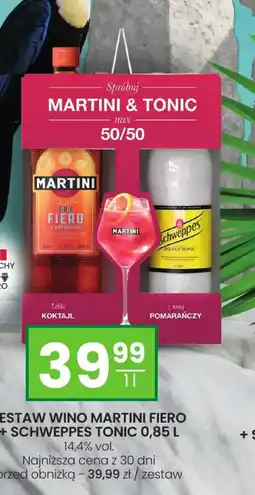 Twój Market ZESTAW WINO MARTINI FIERO + SCHWEPPES TONIC oferta