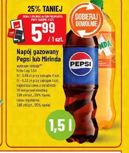 Polomarket Napój gazowany Pepsi lub Mirinda oferta