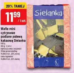 Polomarket Wafle mini cytrynowe podlane polewą kakaową Sielanka oferta