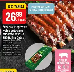 Polomarket Żeberka wieprzowe wolno gotowane miodowe w sosie BBQ Dolina Dobra GoodValley oferta