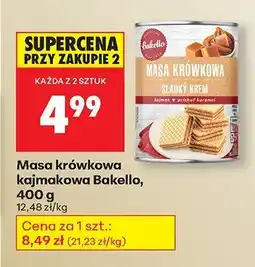 Biedronka Masa krówkowa kajmakowa Bakella oferta
