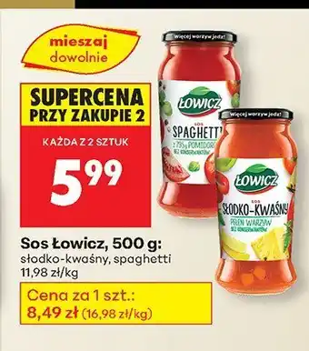 Biedronka Sos słodko-kwaśny Łowicz oferta