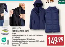 ALDI UP2FASHION Parka damska 3 w 1 oferta