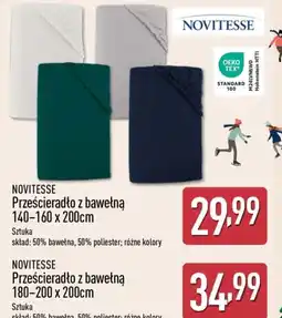 ALDI NOVITESSE Prześcieradło z bawełną oferta