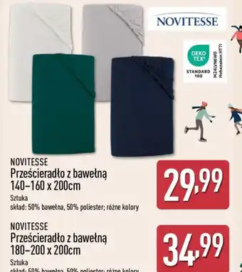 NOVITESSE Prześcieradło z bawełną