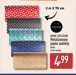 ALDI Metalizowany papier ozdobny oferta
