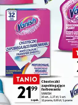 Intermarche Vanish Chusteczki zapobiegające farbowaniu oferta