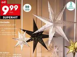Biedronka Gwiazda papierowa LED oferta