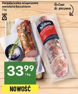 Delikatesy Centrum Polędwiczka wieprzowa wędzona boczkiem 1 kg Delikatesy Centrum oferta