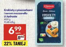 Delikatesy Centrum Krokiety z pieczarkami i serem mozzarella U Jędrusia oferta