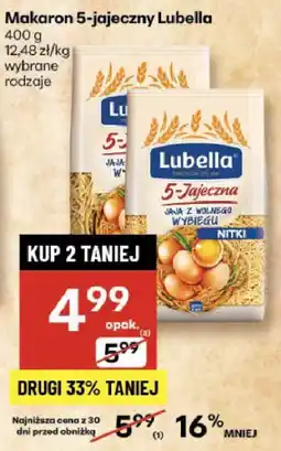 Delikatesy Centrum Makaron 5-jajeczny Lubella wybrane rodzaje oferta